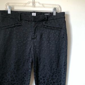 GAP leopard print skinny ankle pants - size 10